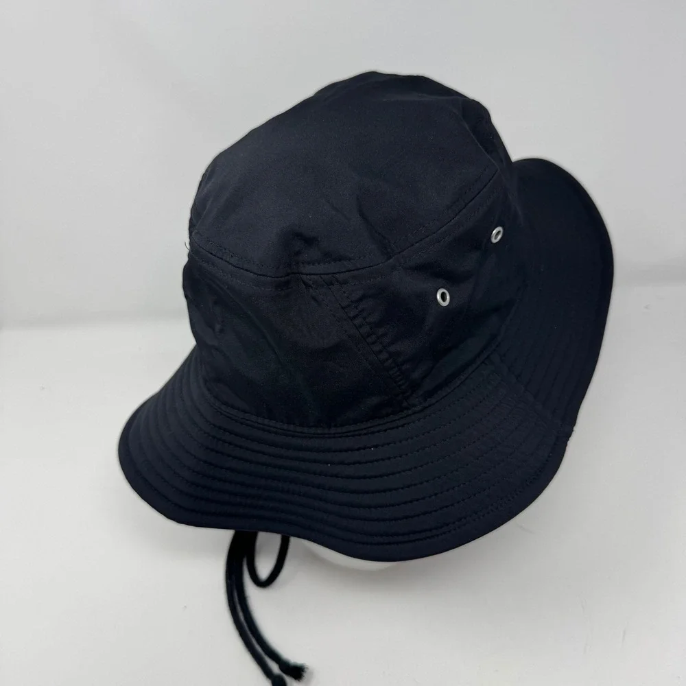 Adidas Mens Aeroready Bucket Hat Black Boonie Sun Cap with Chin Strap HC183
